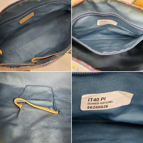 Dooney and Bourke Domed Satchel Periwinkle Bag - Picture 9 of 11